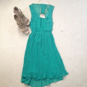 Long chiffon dress - open back