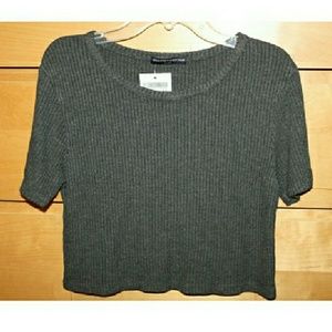 ISO ribbed brandy crop top
