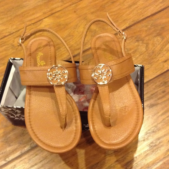 Camel colored sandals