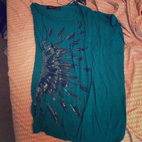 Miss me one shoulder long top! New without tags!