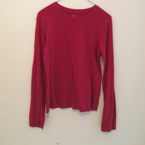 Red long sleeve shirt