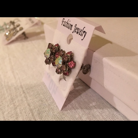 Vintage rhinestone earrings