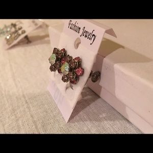 Vintage rhinestone earrings