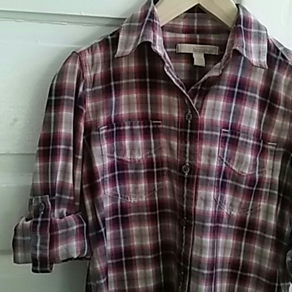 Banana Republic plaid top