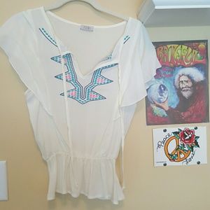 Tobi slim bottom blouse