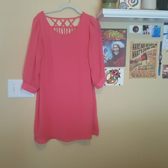 Pink comfy spring dress