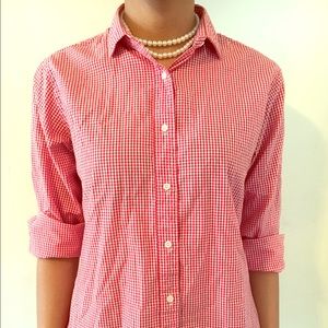 Lands End Gingham Button Down