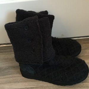 UGG Classic Cardy Black Boots