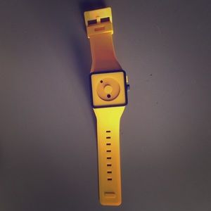 Yellow Nixon Watch. "The Newton"