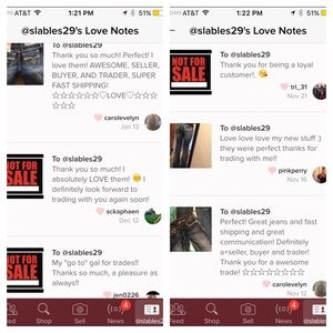 Trade feedback:) (more to be seen on profile)