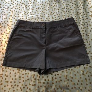 LOFT Grey Riviera Shorts, 4" inseam size 12