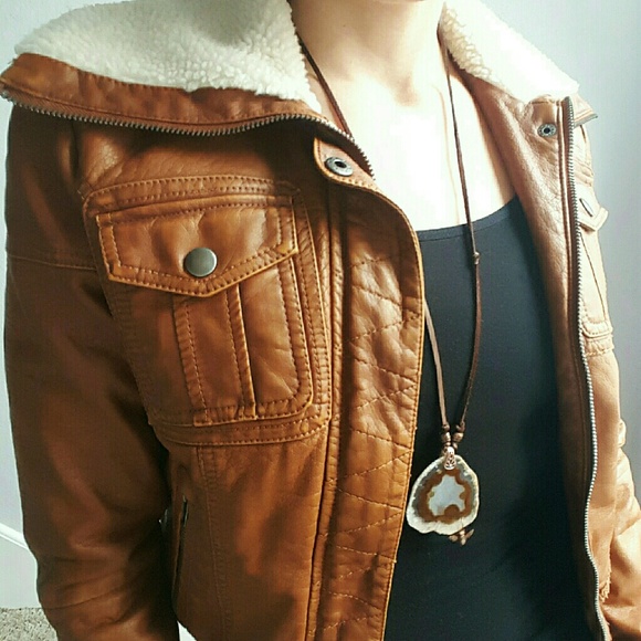 Jackets & Blazers - Vegan Leather Moto Jacket