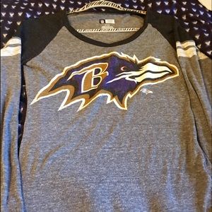 SUPER CUTE Baltimore Ravens long sleeve tee