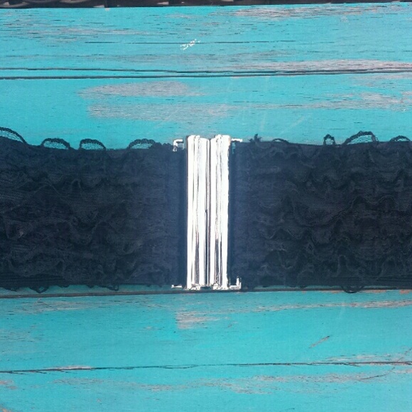 Black lace belt