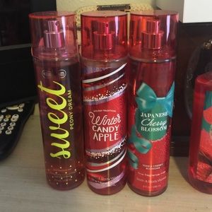 bath and body works perfume,lotion,and shower gel
