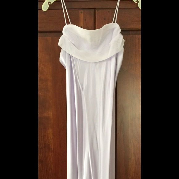 Long Dress, lavender in color.