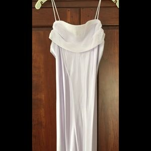 Long Dress, lavender in color.