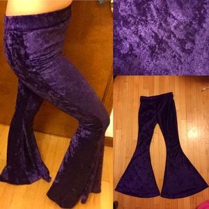 Crushed Velvet Bellbottoms