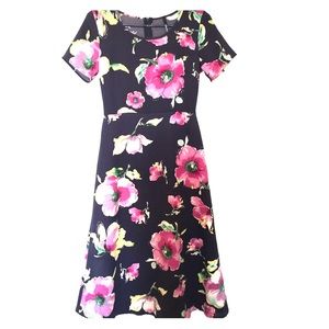 Lulu's Floral Midi Dress Small
