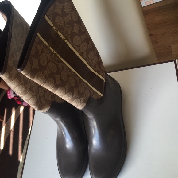 Coach rain boots