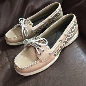 Sperry Top Sider leopard print shoes
