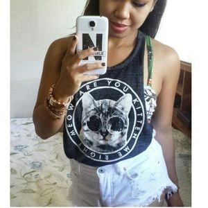 "Are you kitten me right meow" top