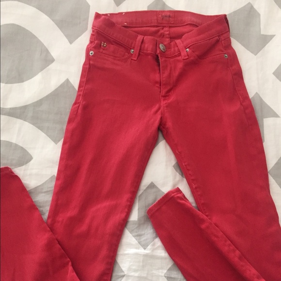 Red Hudson skinny jeans