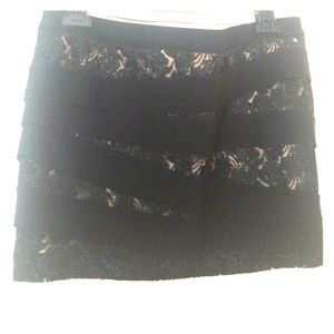 ⬛️◼️▪️bebe black lace skirt▪️◾️⬛️mini