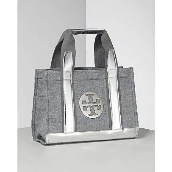 Tory Burch Grey Flannel Tory Tote