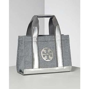 Tory Burch Grey Flannel Tory Tote