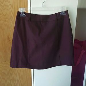 Express A-line burgundy skirt