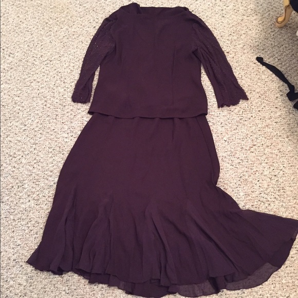 Purple evening set