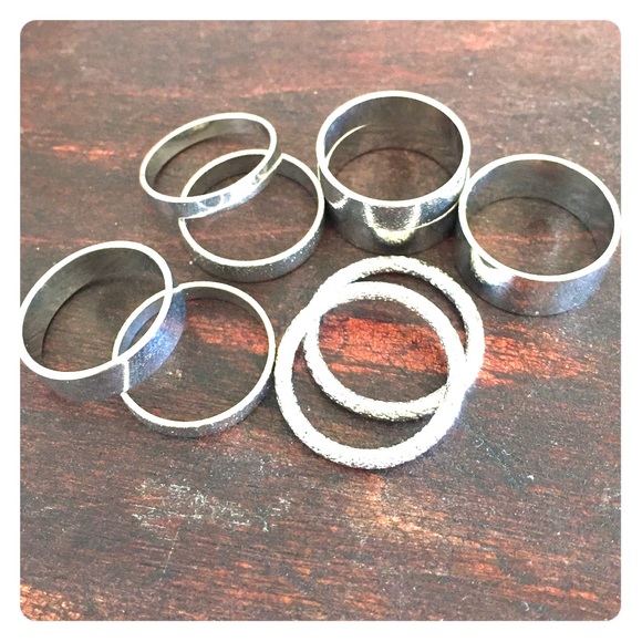 Silver Stacking Ring Set