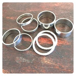 Silver Stacking Ring Set