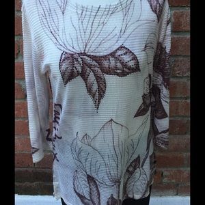 Mesh Top with Browns and Beige colors Med and Lrg