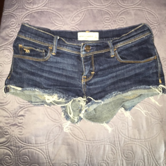 Abercrombie Blue Jean Short Shorts