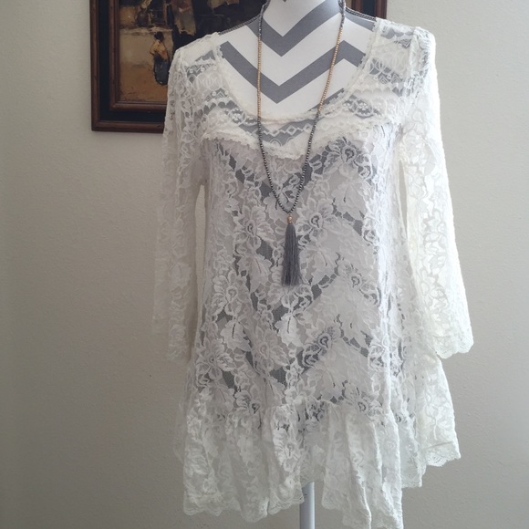 Free People lace shirt