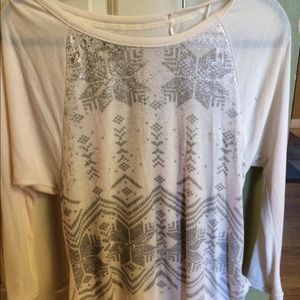 American Eagle quarter-sleeved shirt