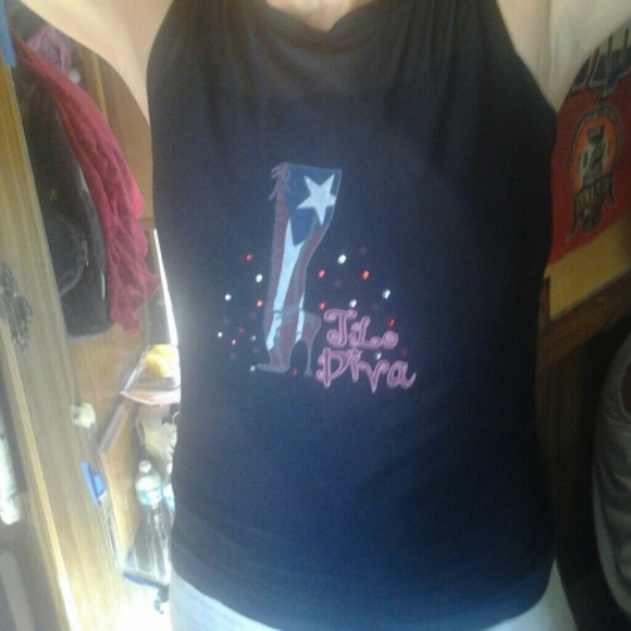 GREAT PRICE!!!! J.Lo black mesh tank - Picture 4 of 4