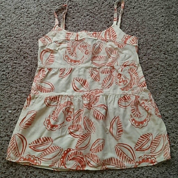 Paisley and Leaf Tank - Picture 1 of 3