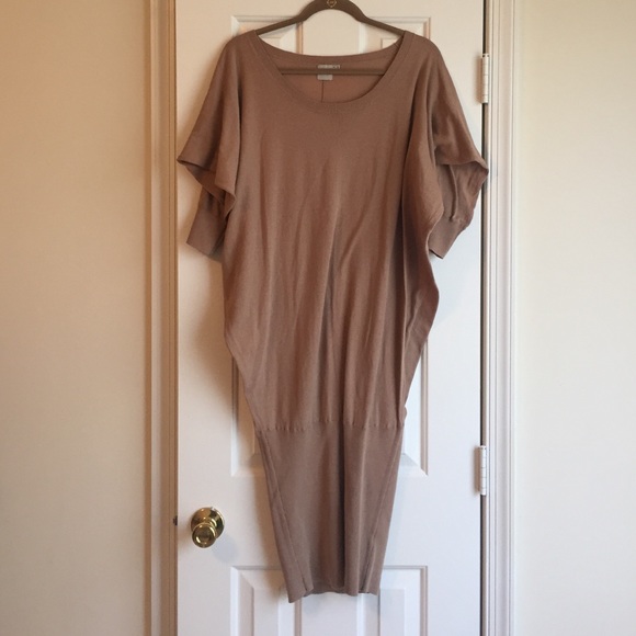 ASOS camel-colored sweater dress