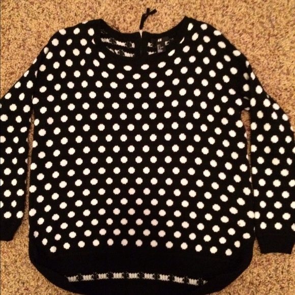 Polka dot sweater