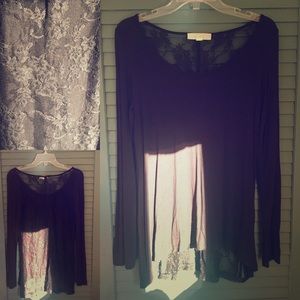 High low backless lace top!
