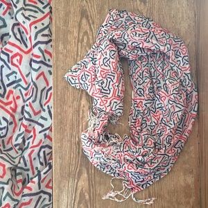 Long patterned scarf!