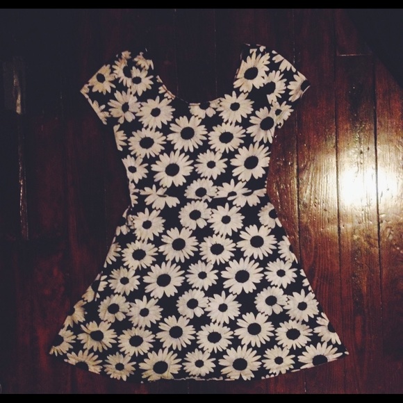 F21 Daisy Skater Dress! Size S.