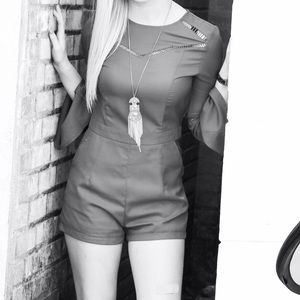 Maroon Romper