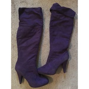 Purple boots