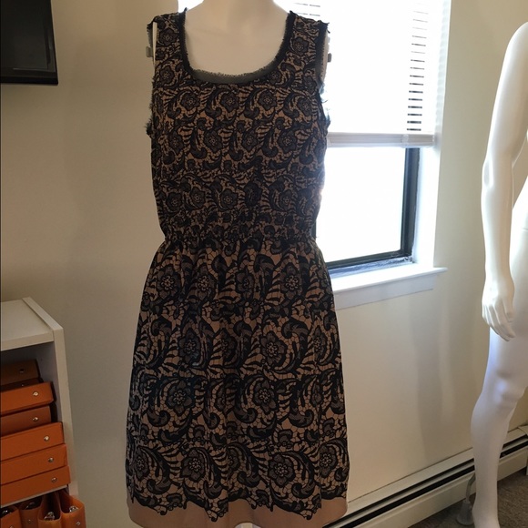 Black and Tan lace Rodarte for Target dress size M