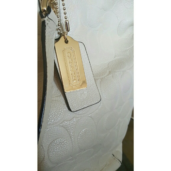 SOLD ON MERCARI Coach Embossed Leather handbag - Picture 3 of 4