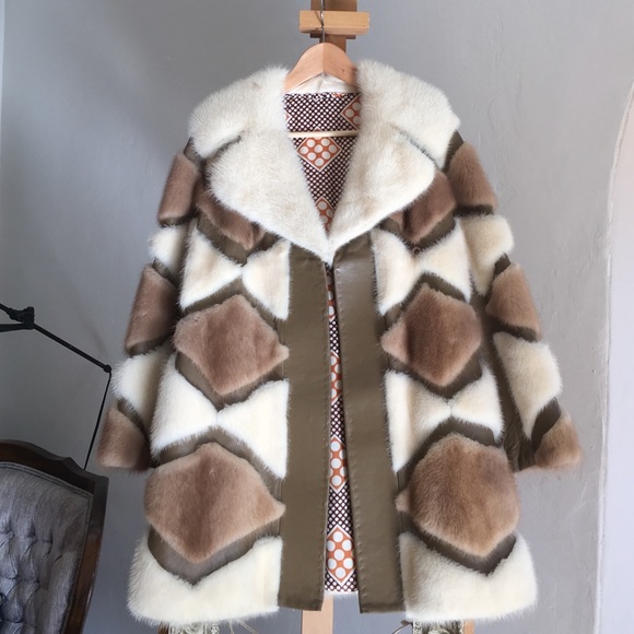 Real mink fur coat! Very unique stuff!